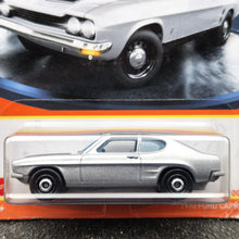 Load image into Gallery viewer, Matchbox 2021 1970 Ford Capri Silver #18 MBX Showroom New Long Card