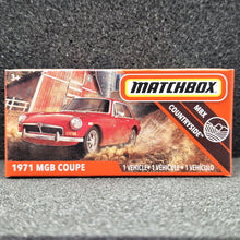 Load image into Gallery viewer, Matchbox 2020 1971 MGB GT Coupe Red #61 MBX Countryside New Sealed Box