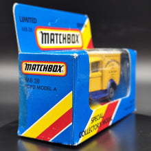 Load image into Gallery viewer, Matchbox 1981 Ford Model A Van James Neale &amp; Sons - Raydot Yellow 1-75 Series MB38 Boxed