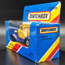 Load image into Gallery viewer, Matchbox 1981 Ford Model A Van James Neale &amp; Sons - Raydot Yellow 1-75 Series MB38 Boxed