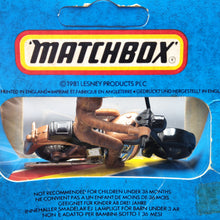 Load image into Gallery viewer, Matchbox 1982 Harley Davidson Motorcycle Brown 1-75 Series MB50 Boxed
