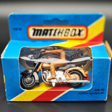 Load image into Gallery viewer, Matchbox 1982 Harley Davidson Motorcycle Brown 1-75 Series MB50 Boxed