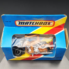 Load image into Gallery viewer, Matchbox 1982 Harley Davidson Motorcycle Brown 1-75 Series MB50 Boxed