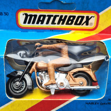 Load image into Gallery viewer, Matchbox 1982 Harley Davidson Motorcycle Brown 1-75 Series MB50 Boxed