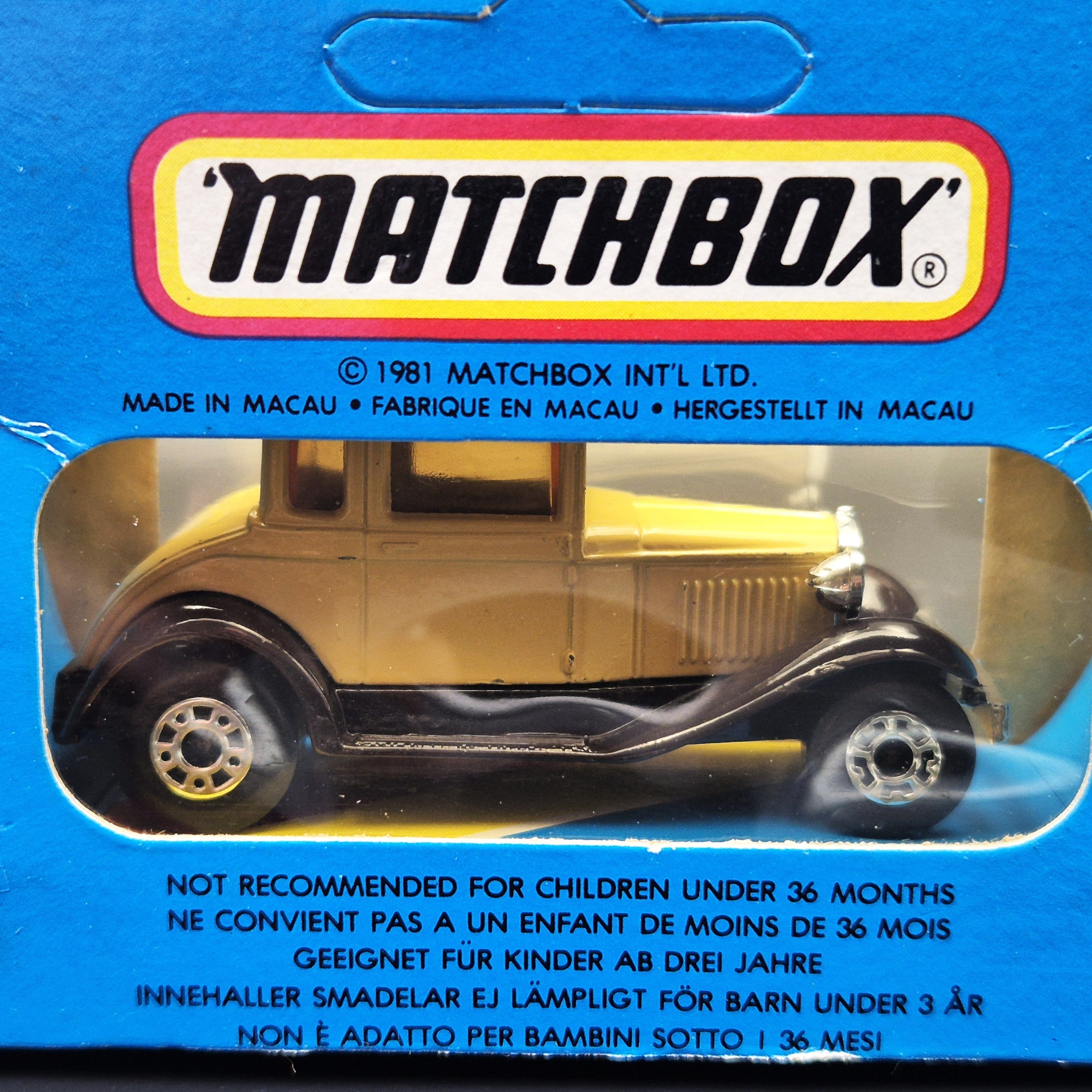 Matchbox 1983 Ford Model A Coupe Beige 1-75 Series MB73 Boxed