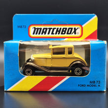 Load image into Gallery viewer, Matchbox 1983 Ford Model A Coupe Beige 1-75 Series MB73 Boxed
