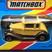 Load image into Gallery viewer, Matchbox 1983 Ford Model A Coupe Beige 1-75 Series MB73 Boxed