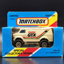 Load image into Gallery viewer, Matchbox 1984 4x4 Chevrolet Van White MB68 Castrol GTX Series 1-75 Limited Edition Boxed