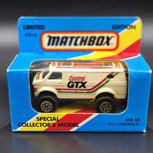 Load image into Gallery viewer, Matchbox 1984 4x4 Chevrolet Van White MB68 Castrol GTX Series 1-75 Limited Edition Boxed