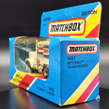 Load image into Gallery viewer, Matchbox 1985 Peterbilt Tanker Truck Ampol White MB5 Promotional Series Limited Edition