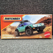 Load image into Gallery viewer, Matchbox 2025 1985 Porsche 911 Rally Turquoise #120 MBX Adventure New Sealed Box