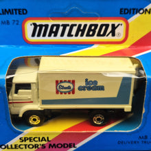 Load image into Gallery viewer, Matchbox 1987 Dodge Commando Delivery Truck White MB-72 Streets Ice Cream Special Edition