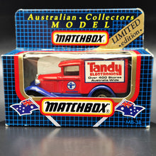 Load image into Gallery viewer, Matchbox 1989 Ford Model A Van Tandy Electronics Red Series 1-75 MB38 Limited Edition Boxed
