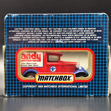 Load image into Gallery viewer, Matchbox 1989 Ford Model A Van Tandy Electronics Red Series 1-75 MB38 Limited Edition Boxed
