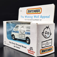 Load image into Gallery viewer, Matchbox 1989 Ford Transit Van White MB60 Wishing Well Appeal-Great Ormond St Childrens Hospital Boxed
