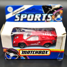 Load image into Gallery viewer, Matchbox 1991 Lamborghini Countach LP 500 S Red #11 Matchbox 1-75 Series