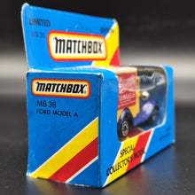 Load image into Gallery viewer, Matchbox 1992 Ford Model A Van 5th Anniversary T.A.M.C.A.R Yellow 1-75 Series MB38 Boxed