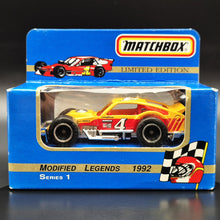 Load image into Gallery viewer, Matchbox 1992 Modified Legends Series 1 Carl "Bugsy" Stevens Modified Coupe #4 Limited Edition