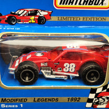 Load image into Gallery viewer, Matchbox 1992 Modified Legends Series 1 Jerry Cook Modified Coupe #38 Limited Edition