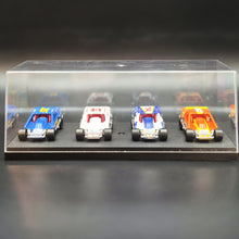 Load image into Gallery viewer, Matchbox 1993 Dirt Racer DIRT Super Stars Series Speedway Cars 4 Car Display Case