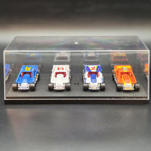 Load image into Gallery viewer, Matchbox 1993 Dirt Racer DIRT Super Stars Series Speedway Cars 4 Car Display Case