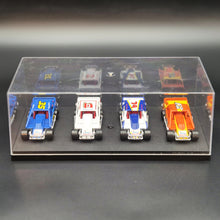 Load image into Gallery viewer, Matchbox 1993 Dirt Racer DIRT Super Stars Series Speedway Cars 4 Car Display Case
