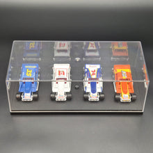 Load image into Gallery viewer, Matchbox 1993 Dirt Racer DIRT Super Stars Series Speedway Cars 4 Car Display Case