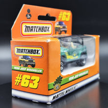 Load image into Gallery viewer, Matchbox 1999 1998 Jeep Wrangler Green #63 MBX 1-75 Series