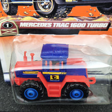 Load image into Gallery viewer, Matchbox 1999 Mercedes Trac 1600 Turbo Dark Blue #5 Farm Series 5/5 Long Card