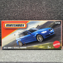 Load image into Gallery viewer, Matchbox 2025 2012 BMW 3 Series Touring Blue #11 MBX Road Trip New Sealed Box