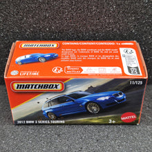 Load image into Gallery viewer, Matchbox 2025 2012 BMW 3 Series Touring Blue #11 MBX Road Trip New Sealed Box