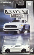 Load image into Gallery viewer, Matchbox 2023 2019 Ford Mustang Coupe Pearl White Matchbox Muscle 1/6 New Long Card