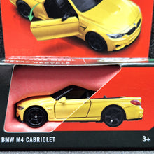 Load image into Gallery viewer, Matchbox 2025 2020 BMW M4 Cabriolet Yellow Moving Parts 35/50 New