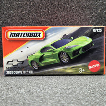Load image into Gallery viewer, Matchbox 2025 2020 Corvette C8 Green #90 MBX Road Trip New Sealed Box