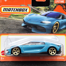 Load image into Gallery viewer, Matchbox 2024 2021 Koenigsegg Gemera Aqua #1 MBX Road Trip New
