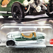 Load image into Gallery viewer, Matchbox 2025 2021 Morgan 3 Wheeler British Racing Green #57 MBX Showroom New Long Card