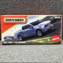 Load image into Gallery viewer, Matchbox 2025 2022 Ford F-150 Lightning Light Blue #38 MBX Road Trip New Sealed Box