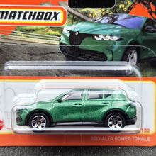 Load image into Gallery viewer, Matchbox 2024 2023 Alfa Romeo Tonale Green #50 MBX Road Trip New