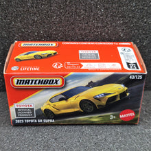 Load image into Gallery viewer, Matchbox 2025 2023 Toyota GR Supra Yellow #43 MBX Road Trip New Sealed Box