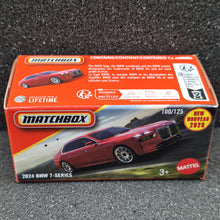 Load image into Gallery viewer, Matchbox 2025 2024 BMW 7-Series Dark Red #100 MBX Road Trip New Sealed Box
