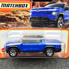 Load image into Gallery viewer, Matchbox 2024 Chevy Silverado EV Blue #12 MBX Adventure New