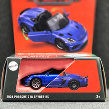 Load image into Gallery viewer, Matchbox 2025 2024 Porsche 718 Spyder RS Blue Moving Parts 31/50 New