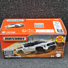 Load image into Gallery viewer, Matchbox 2025 2024 Toyota Tacoma White #65 MBX Construction New Sealed Box