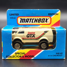 Load image into Gallery viewer, Matchbox 1984 4x4 Chevrolet Van White MB68 Castrol GTX Series 1-75 Limited Edition Box Unopened