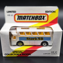 Load image into Gallery viewer, Matchbox 1986 Airport Coach Stork SB White MB65 Promotional Sealed Box Limited Edition