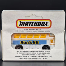 Load image into Gallery viewer, Matchbox 1986 Airport Coach Stork SB White MB65 Promotional Sealed Box Limited Edition