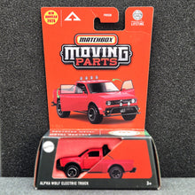 Load image into Gallery viewer, Matchbox 2025 Alpha Wolf Electric Truck Red Moving Parts 7/50 New