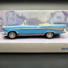 Load image into Gallery viewer, Matchbox Dinky 1957 Chevrolet Bel Air Convertible Light Blue #DY-27 1:43 Die Cast Model