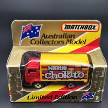 Load image into Gallery viewer, Matchbox 1988 Dodge Commando Delivery Truck Red MB-72 Nestle Chokito Limited Edition