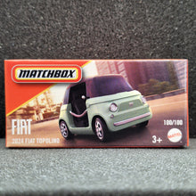 Load image into Gallery viewer, Matchbox 2024 Fiat Topolino Mint Green #100 MBX Metro New Sealed Box